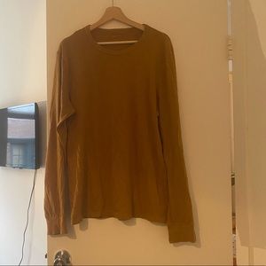 Madewell Cotton Long Sleeve in Marigold